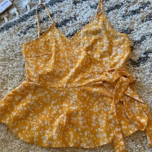 NWOT SHEIN plus Size Wrap Knot Peplum